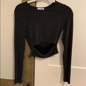 sparkly crop top